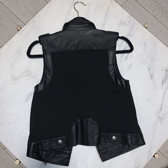 NWT ABS by Allen Schwartz Black and Silver Vest - Picture 4 of 7